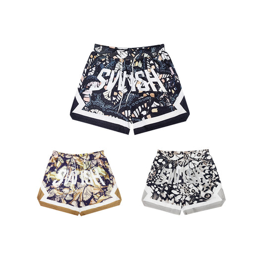 SWISH - STBI Butterfly Waffle Shorts – Lightweight Street Fit × Quick Dry Comfort