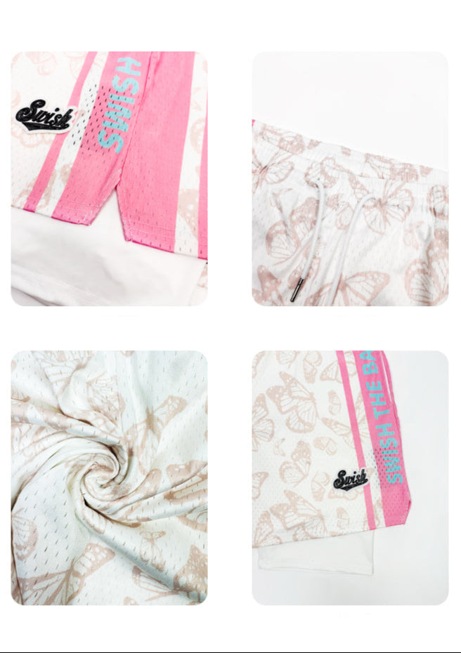 SWISH - STBI 2-in-1 Butterfly Sports Shorts – Quick-Dry × Compression Layer × Trendy Fit