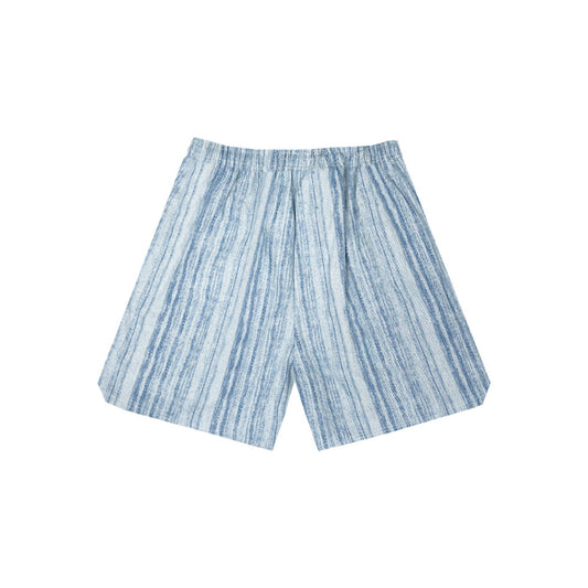 SWISH - Vertical Striped Denim Shorts