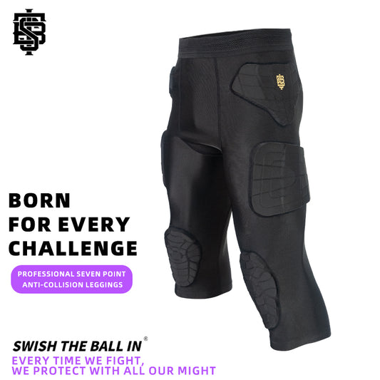 STBI-Full Protective Sports Set – Padded Compression Shirt & 3/4 Shorts