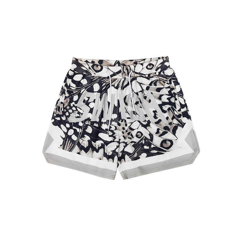 SWISH - STBI Butterfly Waffle Shorts – Lightweight Street Fit × Quick Dry Comfort