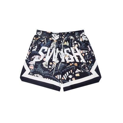 SWISH - STBI Butterfly Waffle Shorts – Lightweight Street Fit × Quick Dry Comfort