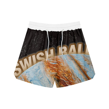 STBI Space Vision Shorts – Earth Orbit Print × Mesh Fabric × Street Ball Style