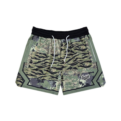 SWISH - STBI Waffle Shorts – Animal Patchwork × Quick Dry × Street Fit
