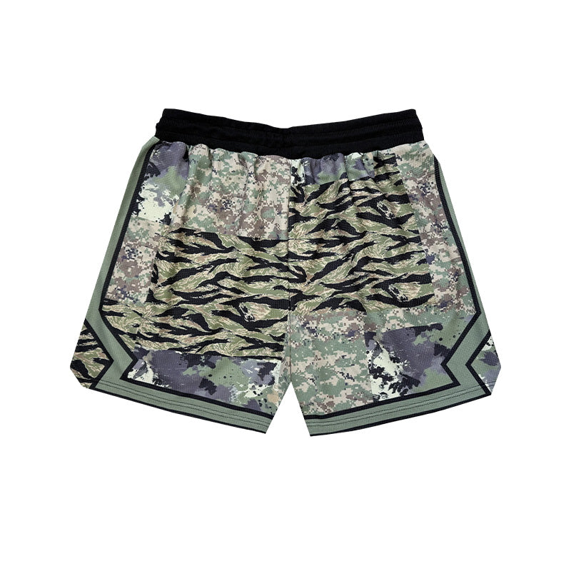 SWISH - STBI Waffle Shorts – Animal Patchwork × Quick Dry × Street Fit