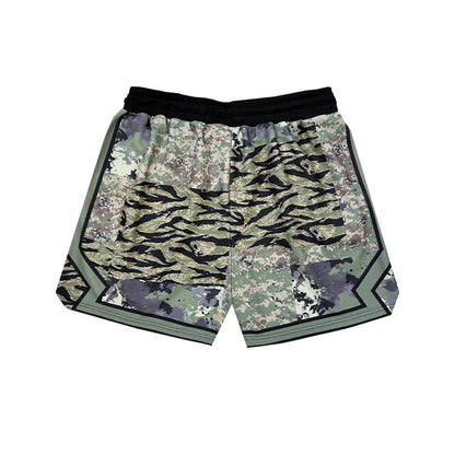 SWISH - STBI Waffle Shorts – Animal Patchwork × Quick Dry × Street Fit