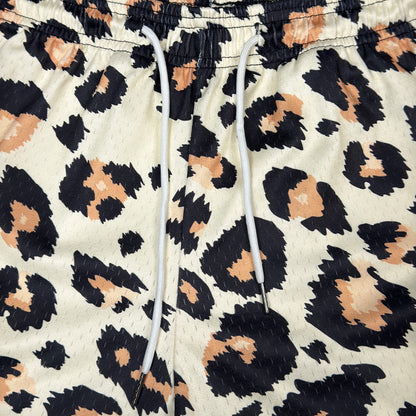 SWISH - STBI 2-in-1 Leopard Mesh Shorts – Pink Camo × Compression Inner × Quick-Dry Fit