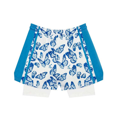 SWISH - STBI 2-in-1 Butterfly Sports Shorts – Quick-Dry × Compression Layer × Trendy Fit